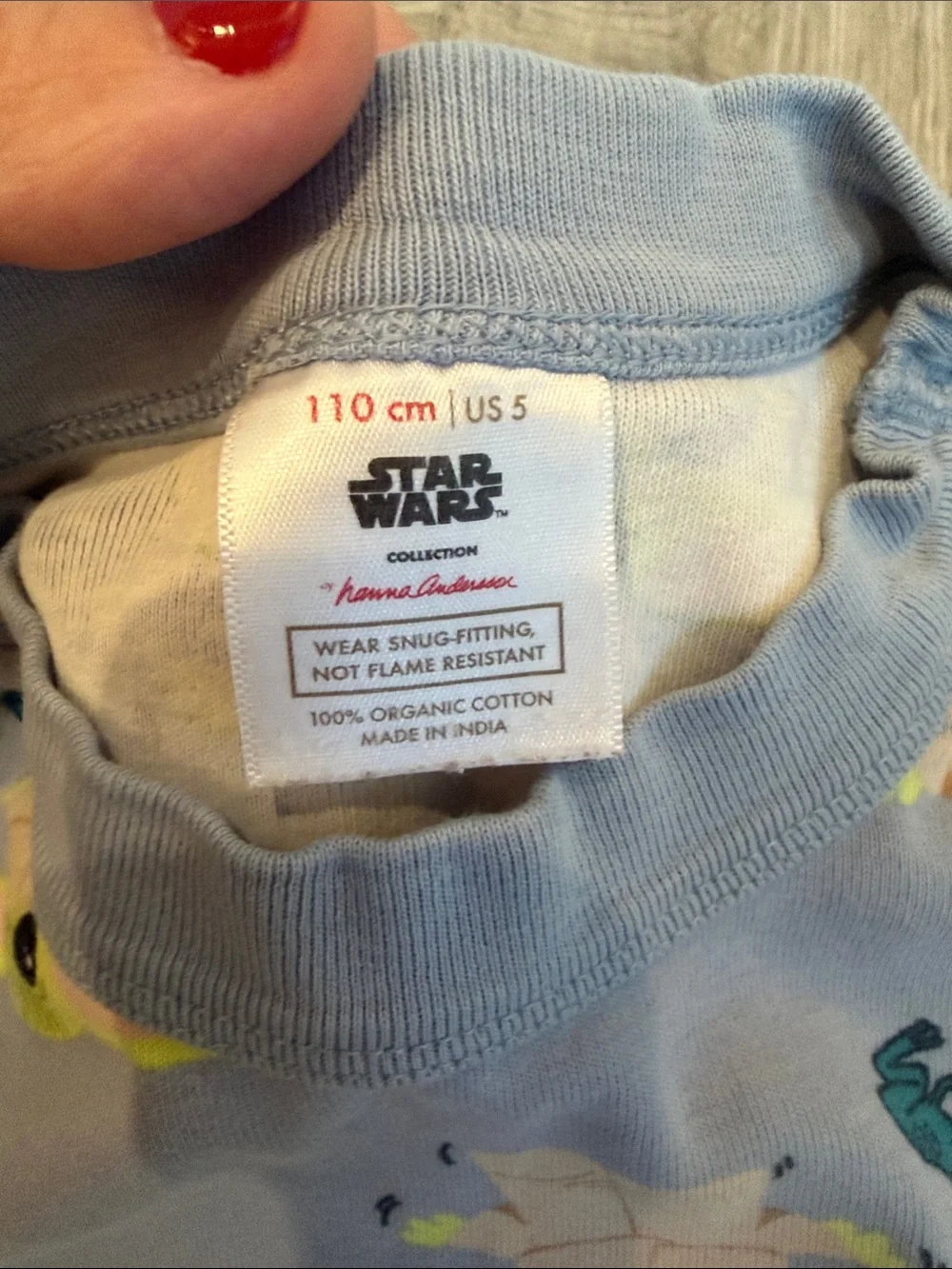Hanna Andersson Star Wars Grogu Baby Yoda Short Pajama Set